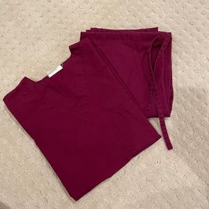 Burgundy Scrubs SET